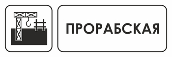 И02 прорабская (пластик, 600х200 мм) - Охрана труда на строительных площадках - Указатели - Магазин охраны труда ИЗО Стиль